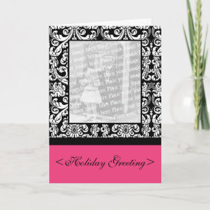Cartão De Festividades Baroque Damask Greeting Card