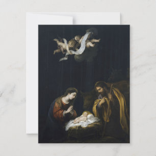 Cartão De Festividades Bartolomé Esteban Murillo O Nascimento 