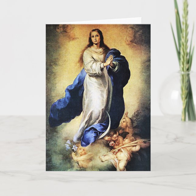 Cartão De Festividades Bartolome Murillo - Immaculate Conception (Frente)