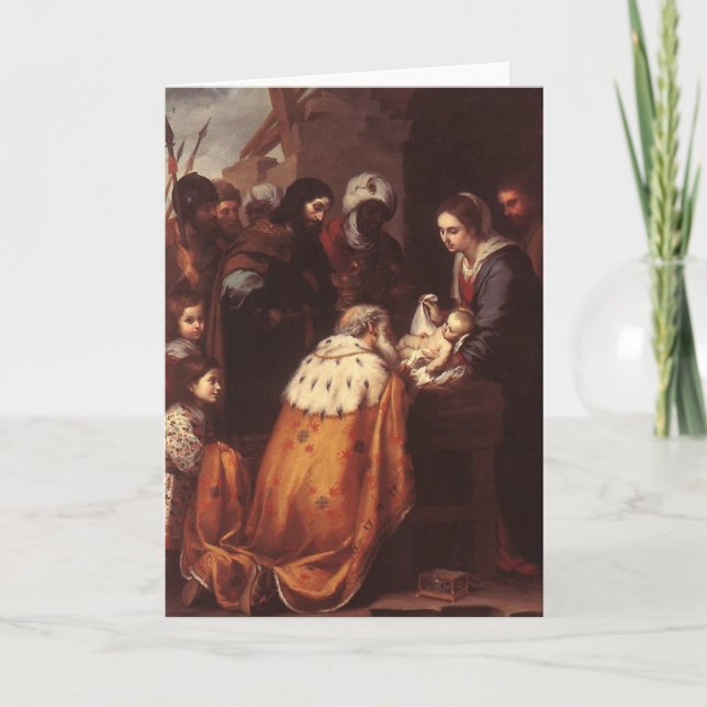 Cartão De Festividades Bartolome Murillo - The Adoration of the Magi GC (Frente)
