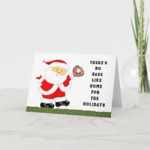 Cartão De Festividades Baseball Christmas