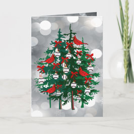 Cartão De Festividades Baseball Christmas Tree