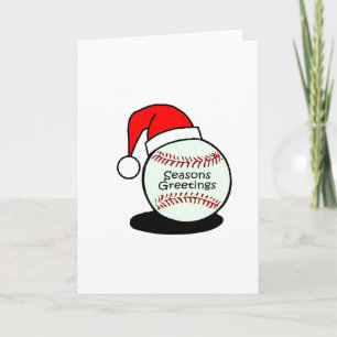 Cartão De Festividades Baseball Seasons Greetings