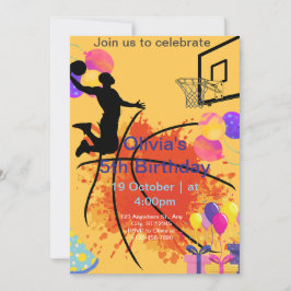 Cartão De Festividades basquete