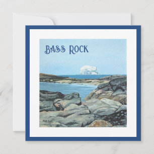 Cartão De Festividades Bass Rock, North Berwick, bonnie Scotland belas ar