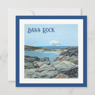 Cartão De Festividades Bass Rock, North Berwick, Escócia por Pola.B.Alex