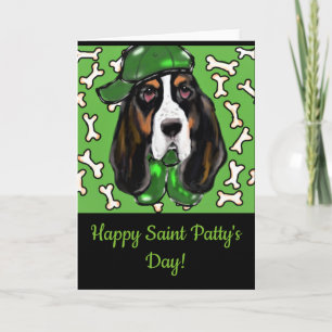 Cartão De Festividades Basset Hound