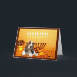 Cartão De Festividades Basset Hound Chanukah Card Menorah<br><div class="desc">Lembrar a família e os amigos durante a temporada de Chanukah é uma maneira maravilhosa de manter contato com as pessoas que você ama e se importa. Criei com amor e cuidado estes cartões Chanukah para cães e tenho a certeza de que qualquer pessoa que ame cães ficará encantada em...</div>