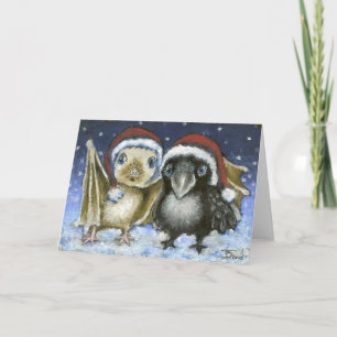 Cartão De Festividades Bat e raven