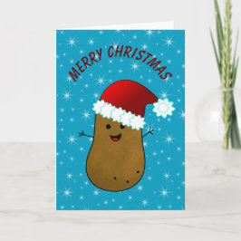 Cartão De Festividades Batata Feliz Natal