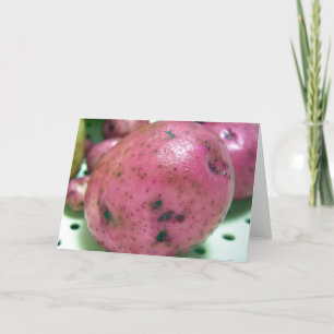 Cartão De Festividades Batata vermelha da Noruega