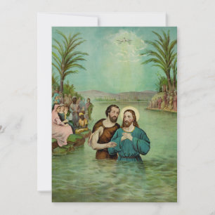 Cartão De Festividades Batismo de Jesus Cristo