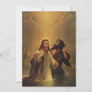 Cartão De Festividades Batismo de Jesus Cristo