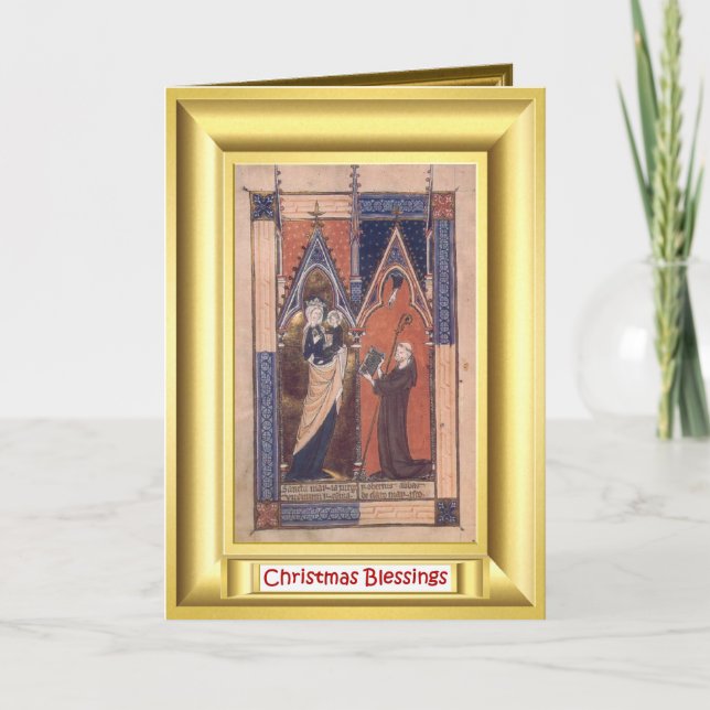 Cartão De Festividades Batismo medieval (Frente)