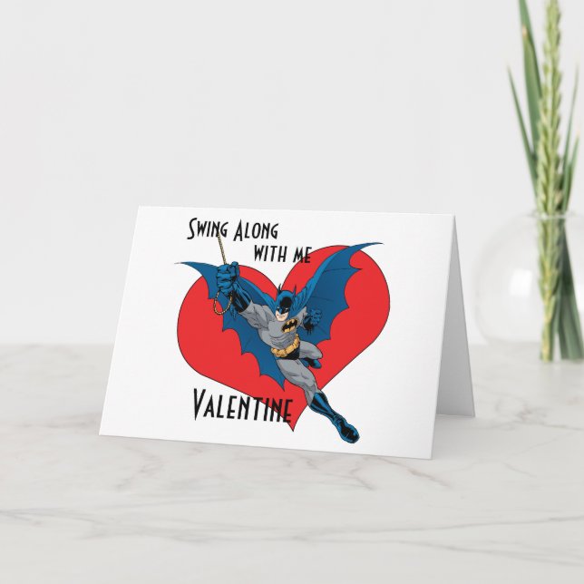 Cartão De Festividades Batman Valentine | Balance junto comigo (Frente)