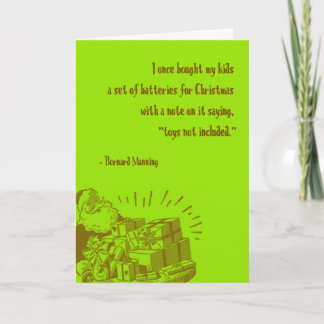 Cartão De Festividades Batteries For Christmas