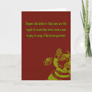 Cartão De Festividades Battle of the Sexes