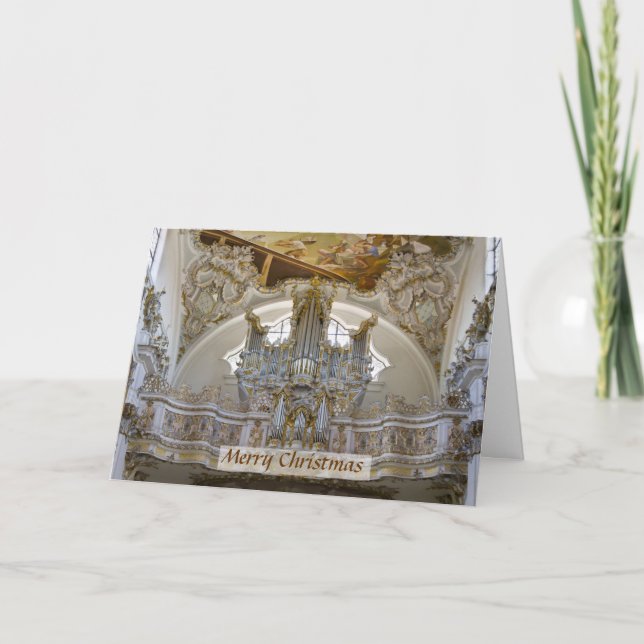 Cartão De Festividades Bavarian organ Christmas card (Frente)