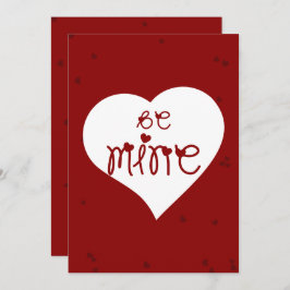 Cartão De Festividades Be Mine Love Hearts Valentine's Day