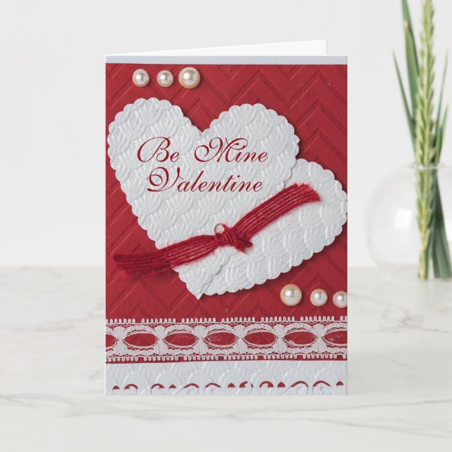 Cartão De Festividades Be Mine Valentine Card (Frente)
