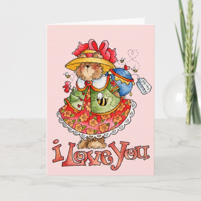 Cartão De Festividades Be My Honey - Valentines Card (Frente)