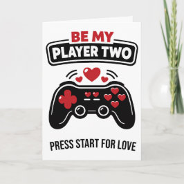 Cartão De Festividades Be My Player Two Valentein