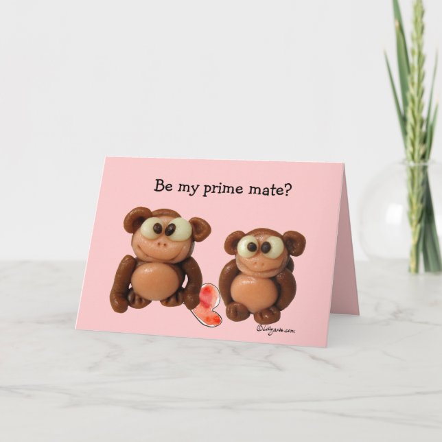 Cartão De Festividades Be My Prime Mate? Valentine Card (Frente)