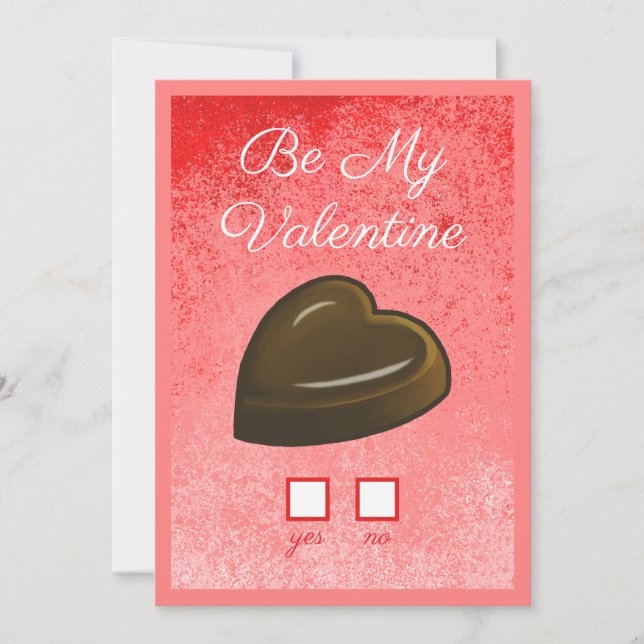 Cartão De Festividades Be My Valentine Heart (Frente)