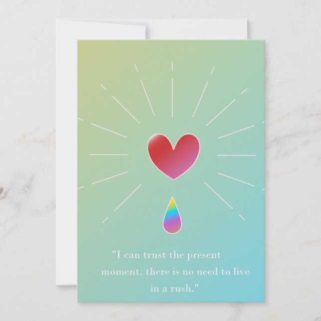 Cartão De Festividades Be Your True Self – Empowering Greeting Card (Frente)