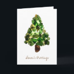 Cartão De Festividades Beach Glass Card - Customized<br><div class="desc">Photograph of Beach Glass found along the shores of Lake Erie. Perfect card for crafters,  glass collectors,  artists,  or anyone who loves the beach. Pop in a family photo from this year's vacation and complete the theme!  Customize this,  or contact us to do it for you.</div>