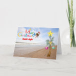 CARTÃO DE FESTIVIDADES "BEACH STYLE" MERRY CHRISTMAS TO YOU<br><div class="desc">"BEACH STYLE" MERRY CHRISTMAS TO YOU AND YOURS!</div>