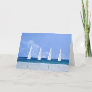 Cartão De Festividades Beach umbrellas 2005