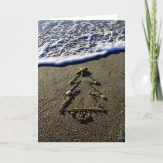 Cartão De Festividades Beachwrite's Christmas Tree