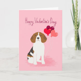Cartão De Festividades Beagle Valentines day Love card