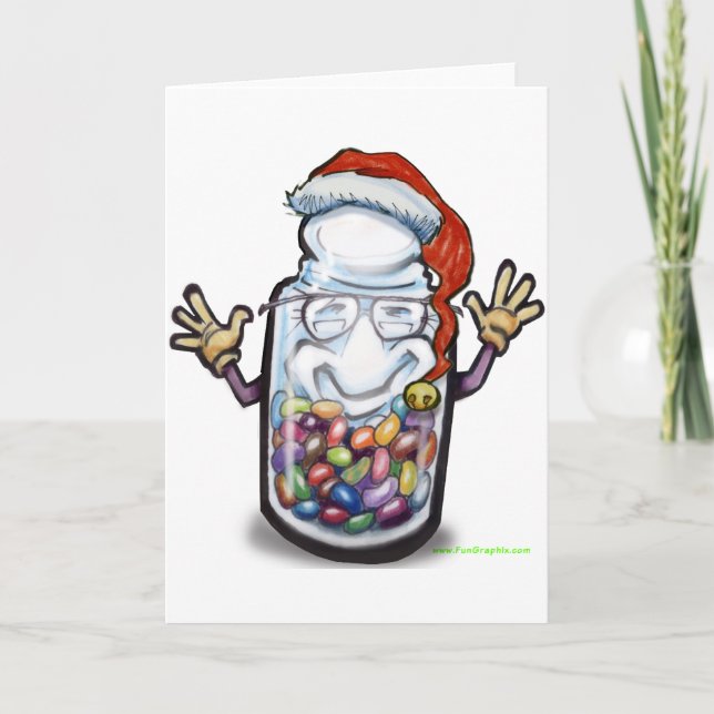 Cartão De Festividades Bean Counters Natal (Frente)