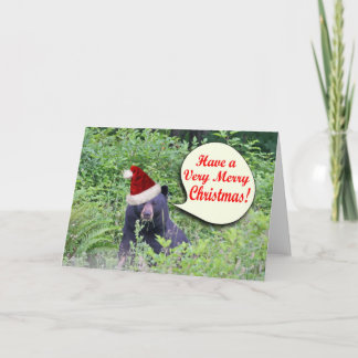 Cartão De Festividades Bear Natal