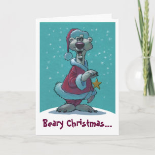Cartão De Festividades Beary Christmas Card