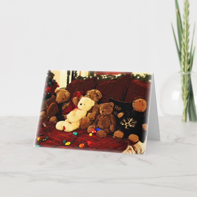 Cartão De Festividades Beary, Feliz Natal! (Frente)