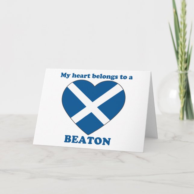 Cartão De Festividades Beaton (Frente)