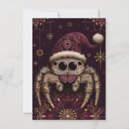 Cartão De Festividades Beautiful Jumping Spider Christmas Cards