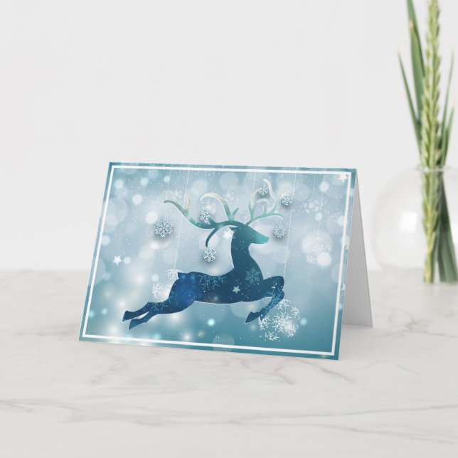 Cartão De Festividades Beautiful Reindeer (Frente)