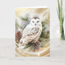 Beautiful Snowy Owl Christmas