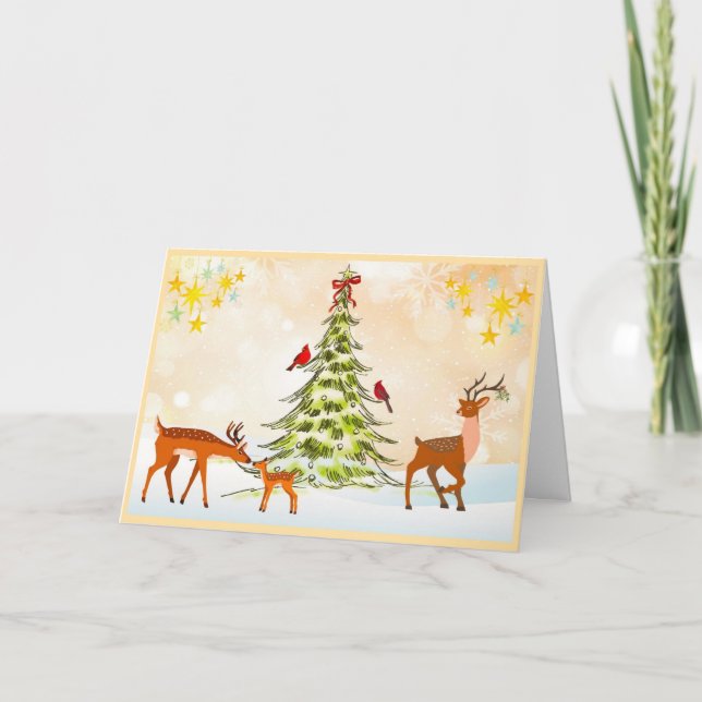 Cartão De Festividades Beauty of Nature Holiday Card (Frente)