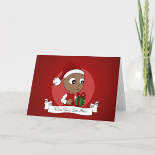 Cartão De Festividades bebê cartoon de Natal