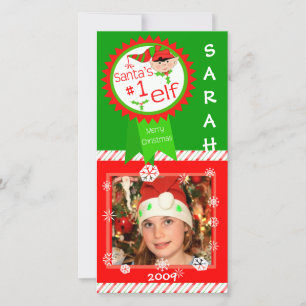 Cartão De Festividades Bebê/Crianças/Cartões de foto de Natal Familiar Pe