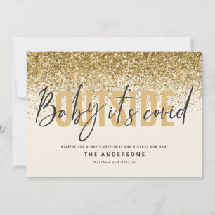 Cartão De Festividades Bebê é cego fora do Natal engraçado