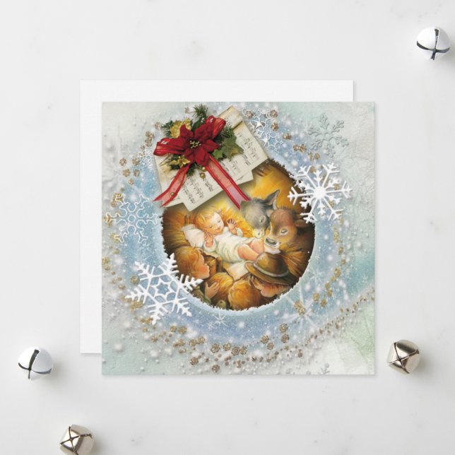 Cartão De Festividades bebê Jesus (Frente/Verso In Situ)