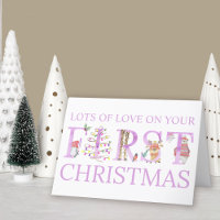 Bebê Menina Primeiro Ficheiro De Natal Personaliza