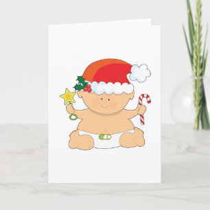 Cartão De Festividades Bebê Natal