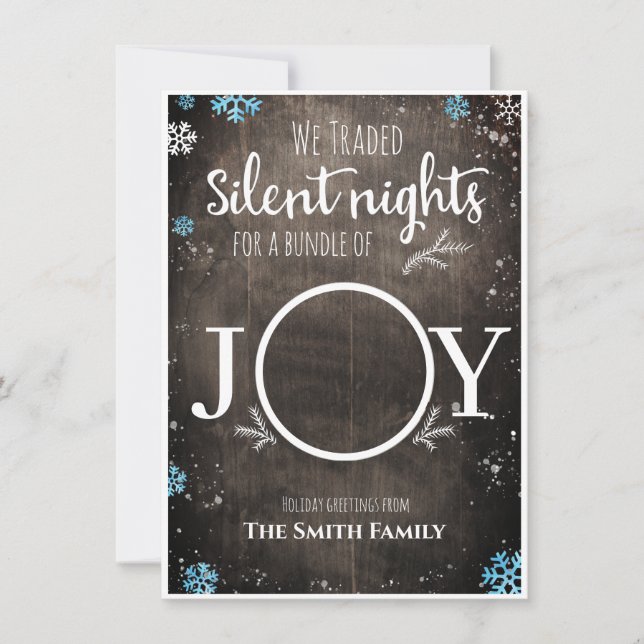 Cartão De Festividades Bebê russo Natal (Frente)